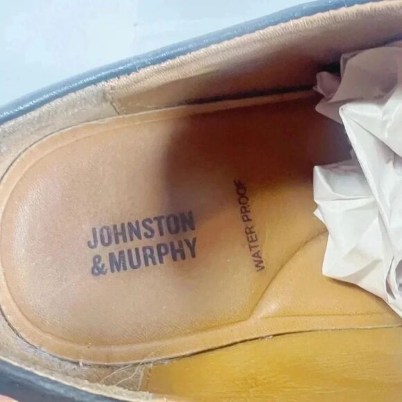 Johnston & Murphy Black Leather Wing TIp Men\'s Shoes Size 10 main image 7